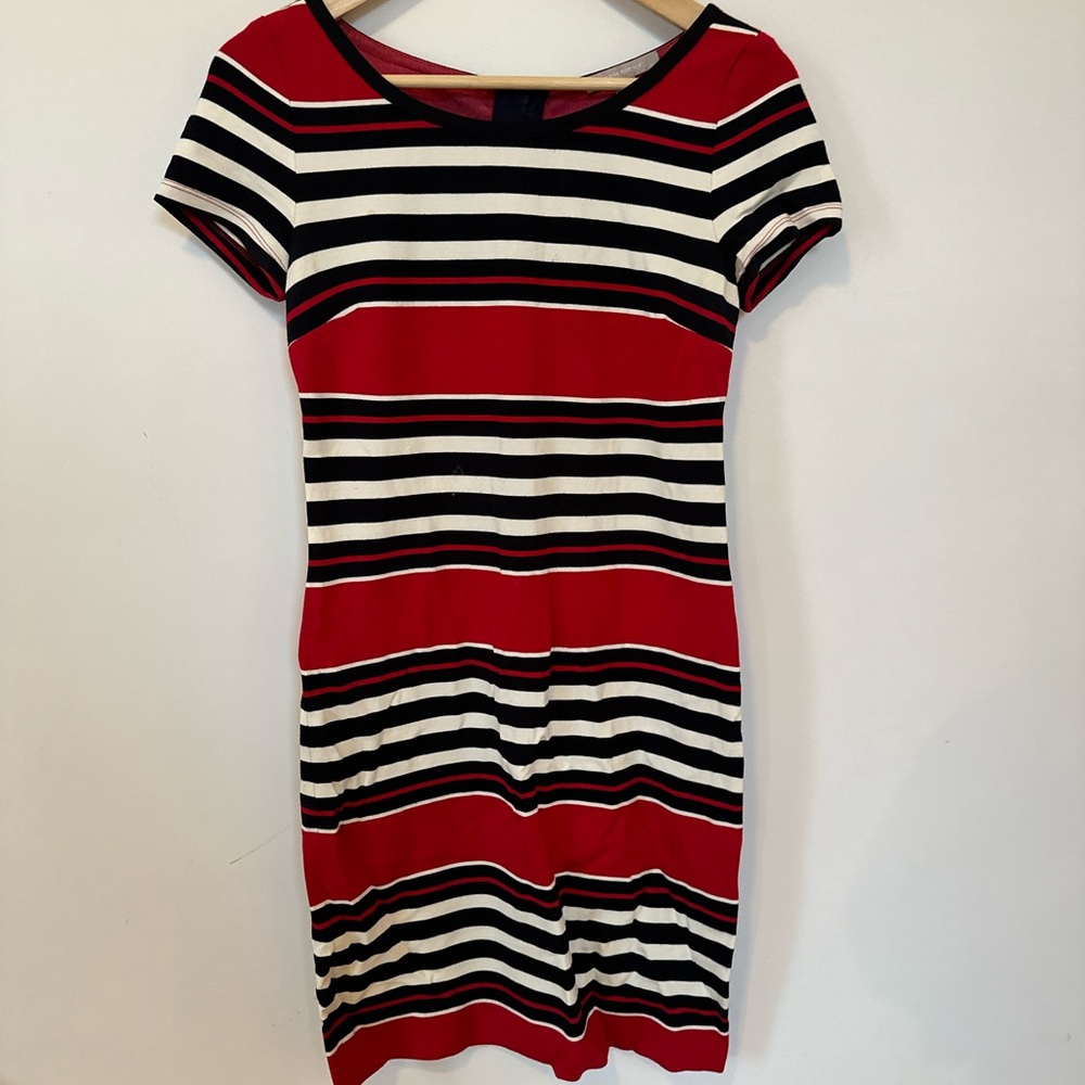 Stripped banana republic dress